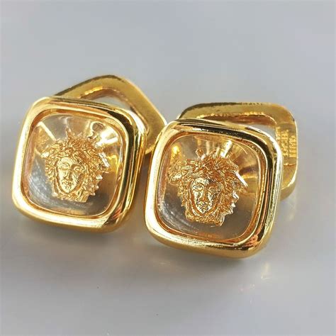 gold greek cuff links versace|Medusa Cufflinks in Gold .